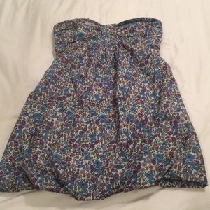 Blue and Purple mini, strapless J.Crew Size 6